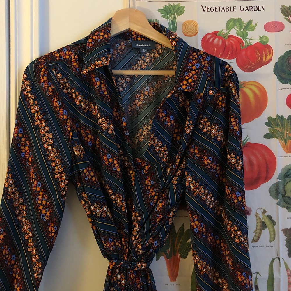 MODCLOTH EVERYTHING AND MORE WIDE-LEG JUMPSUIT / SIZE XL